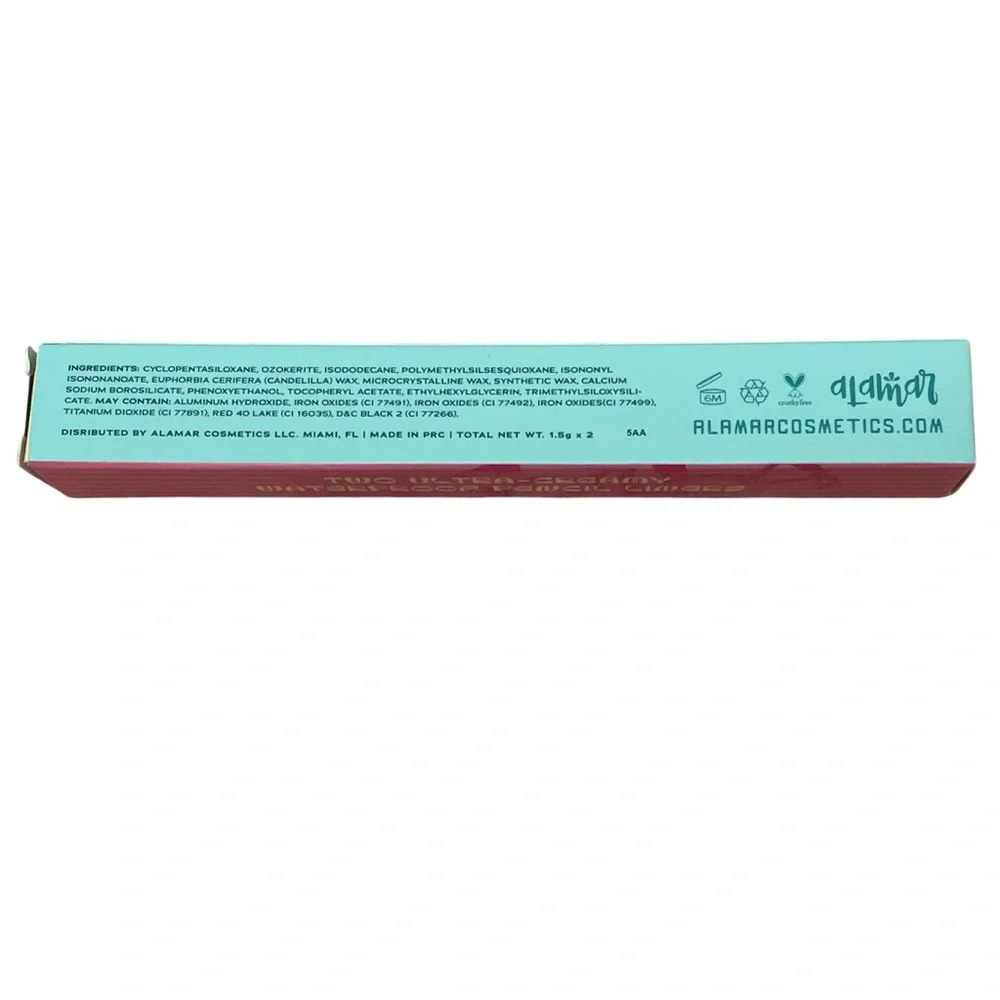 ALAMAR COSMETICS Conga Liners Duo in Black & Brown NIB